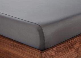 img 2 attached to 🛏️ Sheex Original Performance King Fitted Sheet – Ultra-Soft, Deep Pocket, Graphite, Breathes Better Than Cotton