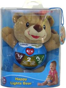 img 1 attached to 🧸 VTech Happy Lights Bear, Brown: An Engaging Plush Toy with Interactive Lights and Sounds