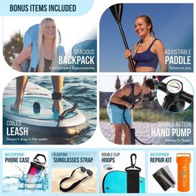 img 2 attached to FITPULSE Paddle Inflatable Stand Up Paddleboards Sports & Fitness