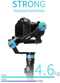 img 3 attached to FeiyuTech AK4500 3-Axis Gimbal Stabilizer for Mirrorless & DSLR Cameras: Sony A7M3, A7R3, Canon 1DX, 6D, 5D IV, Panasonic GH5, GH5S, Nikon D850 | Versatile Structure, 4.6kg Payload with Follow Focus & Remote Control