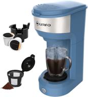 litifo single serve coffee maker: ground coffee, tea & k cup pod, 2-in-1 machine with 6-14oz reservoir, fast brew, auto shut-off & self cleaning - blue логотип