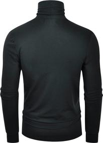 img 2 attached to Derminpro Men's Slim Fit Soft Turtleneck Long Sleeve Lightweight T-Shirt