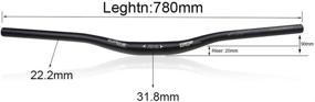 img 2 attached to 🚵 Mega 780mm Riser Bar: Premium Mountain Bike Handlebar for Versatile Cycling