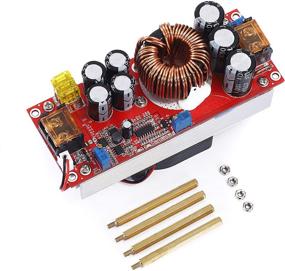img 4 attached to Teyleten Robot 1500W 30A DC-DC Voltage Step Up Boost Converter Module 10-60V to 12-97V CC CV Power Supply with Fan