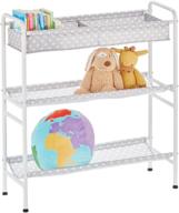 🗄️ efficient 3-tier toy storage organizer cart for kids - gray/white логотип