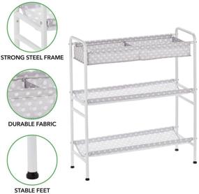 img 2 attached to 🗄️ Efficient 3-Tier Toy Storage Organizer Cart for Kids - Gray/White