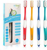 🦷 mident extra soft toothbrush: gentle care for sensitive gums and teeth (4 pack) logo