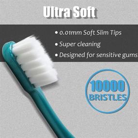 img 3 attached to 🦷 Mident Extra Soft Toothbrush: Gentle Care for Sensitive Gums and Teeth (4 Pack)