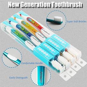 img 2 attached to 🦷 Mident Extra Soft Toothbrush: Gentle Care for Sensitive Gums and Teeth (4 Pack)