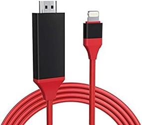 img 3 attached to 🔌 Apple MFi сертифицированный кабель адаптер Lightning к HDMI для iPhone iPad - 2K синхронизация экрана HDMI разъем для HDTV, проектора, монитора - совместим с iPod