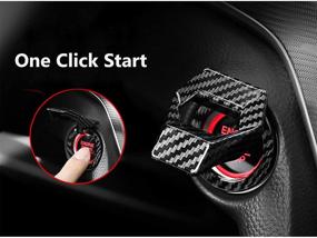 img 1 attached to Black Universal Engine Start Stop Button Protective 🔒 Cover: Key Push Start Button Cover with Enhanced SEO