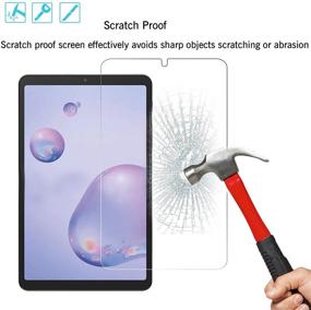 img 2 attached to 📱 Ailun Tempered Glass Screen Protector for Galaxy Tab A 8.4 inch 2020 Release - 2 Pack, Ultra Clear, 9H Hardness, Case Friendly, Anti-Scratch