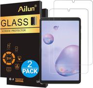 📱 ailun tempered glass screen protector for galaxy tab a 8.4 inch 2020 release - 2 pack, ultra clear, 9h hardness, case friendly, anti-scratch logo