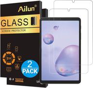 защитное стекло ailun для экрана galaxy tab a 8.4 дюйма 2020 года выпуска - 2 штуки, ультра-прозрачное, твердость 9h, дружелюбное к чехлу, антицарапающееся логотип