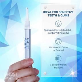 img 2 attached to 🦷 Glowing Results with Ghost White Teeth Whitening Kit: Professional LED Light for Sensitivity-Free, Whiter Teeth + 3 Smart Gel Refills for Quick Whitening in <10 Mins