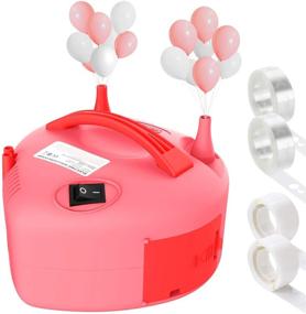 img 4 attached to 🎈 Dr.meter Portable Electric Balloon Pump, Dual Nozzle Air Pump for Balloons, 110V 600W Auto/Semi-auto Balloon Inflator for Christmas Birthday Party Decoration, Wedding Balloon Arch