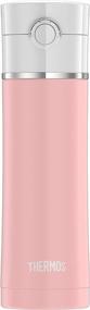 img 2 attached to 🌸 Matte Pink Thermos Sipp Stainless Steel Drink Bottle, 16 Ounce