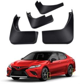 img 2 attached to Premium Mud Flaps Kit for Toyota Camry SE XSE Sport 2018-2021 - Front and Rear Mud Splash Guard Set (4-PC)