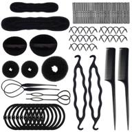 💇 sonku 70-pack hair styling accessories kit: magic bun maker, braid tool, curlers, and twists for girls and women logo