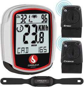 img 4 attached to 🚲 DREAM SPORT Wireless Bike Computer: Cadence, Heart Rate, Speed, and More - 38 Functions, Backlight, Altimeter, Calorie Tracking (DCY438)