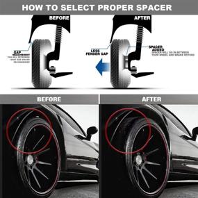 img 3 attached to 🏎️ DCVAMOUS Черные 6x135 Hubcentric колесные адаптеры 1,25 дюйма для Ford-F150 Экспедиция Навигатор - Комплект из 4 колесных адаптеров 6x135 мм с шпильками 14x1,5 (2015-2021)