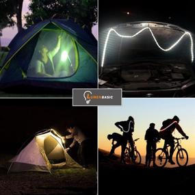 img 3 attached to 🏕️ LumenBasic Outdoor Camping LED Light Strip - Dimmable Switch, Waterproof, USB Powered String Lights – Light Rope 5ft - Ideal for Hiking, RV, and Outdoor Activities