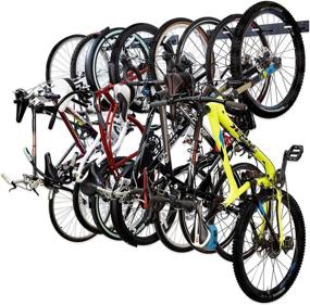 img 4 attached to Organize and Store Up to 8 Bicycles with StoreYourBoard BLAT 8 Bike Wall Storage Rack: Heavy-Duty Solid Steel Hanging Hooks for Home and Garage