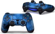 🎮 sizzle with style: sololife ps4 controller skin stickers - blue starry for sony playstation 4 dualshock wireless controller logo