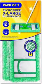 img 4 attached to High-Quality Reusable Dust Mop Pads for Swiffer Sweeper XL - 2-Pack