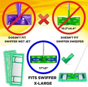 img 3 attached to High-Quality Reusable Dust Mop Pads for Swiffer Sweeper XL - 2-Pack