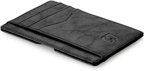 img 1 attached to 🧔 Minimalist Men's Accessories: Handsome Factory Card Wallets, Card Cases, and Money Organizers