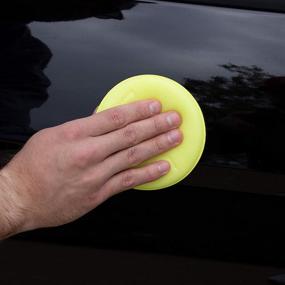 img 1 attached to 🧽 VIKING Foam Wax Applicator Pads and Cleaning Pads - Soft Car Detailing Sponges, Yellow, 4.25 in. Diameter, 6 Pack