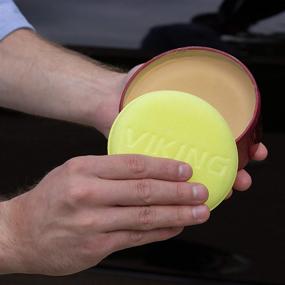 img 2 attached to 🧽 VIKING Foam Wax Applicator Pads and Cleaning Pads - Soft Car Detailing Sponges, Yellow, 4.25 in. Diameter, 6 Pack