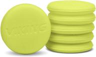 🧽 viking foam wax applicator pads and cleaning pads - soft car detailing sponges, yellow, 4.25 in. diameter, 6 pack logo