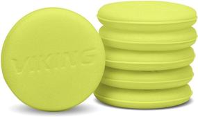 img 4 attached to 🧽 VIKING Foam Wax Applicator Pads and Cleaning Pads - Soft Car Detailing Sponges, Yellow, 4.25 in. Diameter, 6 Pack