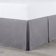 martex extra long 21-inch drop platform bed skirt - king, gray | various color options logo