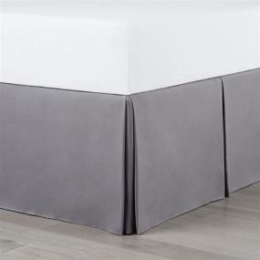 img 4 attached to Martex Extra Long 21-Inch Drop Platform Bed Skirt - King, Gray | Various Color Options