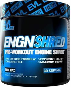 img 4 attached to Evlution Nutrition ENGN Shred Pre Workout Powder: Unleash Energy in 30 Servings with Blue Raz Flavor!