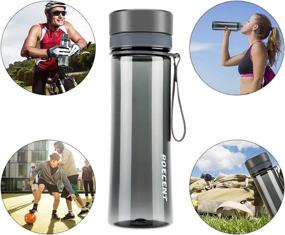 img 3 attached to 🚰 Poecent Sports Water Bottle: Leak-Proof BPA-Free Portable Bottle for Camping, Hiking, Gym, and Outdoor Activities