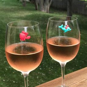 img 3 attached to Magnetic 🍷 Stemless Beach Wine Charms