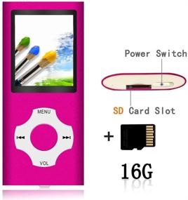 img 4 attached to Tomameri - Compact Rhombic Button MP3 / MP4 Player with 64GB Support - Ideal for Music, Video, and Photos (Lover Fan)