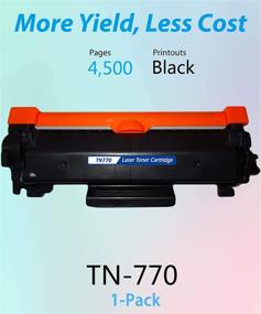 img 3 attached to 🖨️ MM MUCH &amp; MORE Compatible TN770 Toner Cartridge: Brother HL-L2370DW MFC-L2750DW Printers (1-Pack, Black)