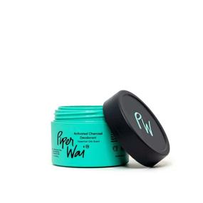 img 2 attached to PiperWai Natural Activated Charcoal Deodorant - Aluminum-Free and Odor-Absorbing, Wetness-Fighting Formula 🌿 with Coconut Oil - Gender-Neutral (As Featured on Shark Tank) (Scented, Single Jar)