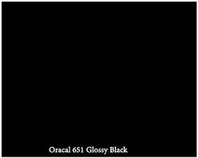 img 4 attached to 🖤 Glossy Black Adhesive Vinyl Sheets - 5-Pack, 12"x12" for Outdoor/Permanent Use