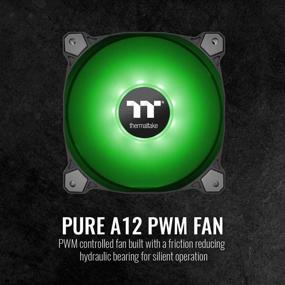 img 3 attached to Thermaltake 120Mm Pure A12 PWN Case Fan (Single Pack)-Green CL-F109-PL12GR-B