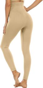 img 2 attached to CHRLEISURE Women's Compression High Waist Tummy Control Seamless Leggings for Workout, Yoga, and Postpartum