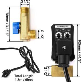 img 1 attached to 🔌 QWORK 1/2-inch AC 110V 2-way Direct-acting Drain Valve with Automatic Timed Condensate Release - US Plug