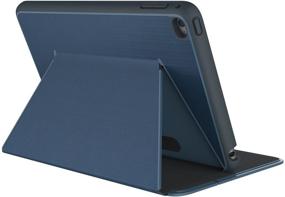 img 2 attached to 📱 Speck Products Durafolio Luxury Edition Case and Stand for iPad Mini 4 - Brushed Metal Blue/Symphony Blue/Charcoal/Slate - 73885-5203: Stylish Protection for your iPad Mini 4