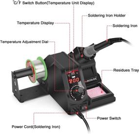 img 3 attached to 🔥 Паяльная станция с электростатическим дисплеем: диапазон температур от 392°F до 896°F
