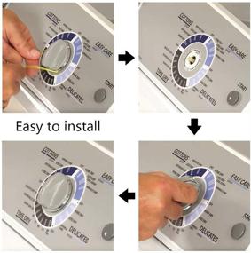 img 1 attached to Primeswift WH01X10462 Dryer Control Knob with Reinforced Metal Ring (2Pack): Replacement for WH01X10309, AP4485269, Grey